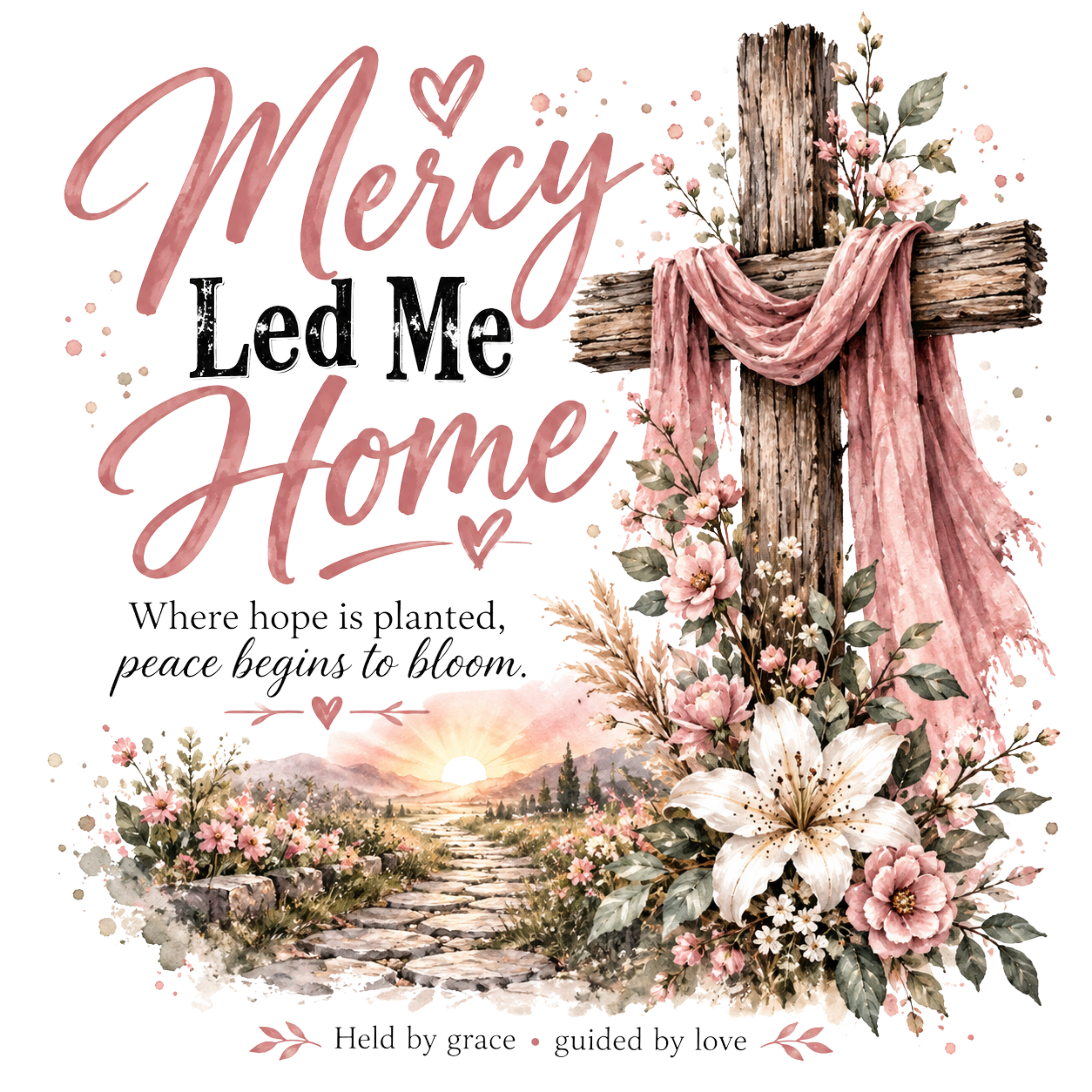 Merry Home Floral Christmas