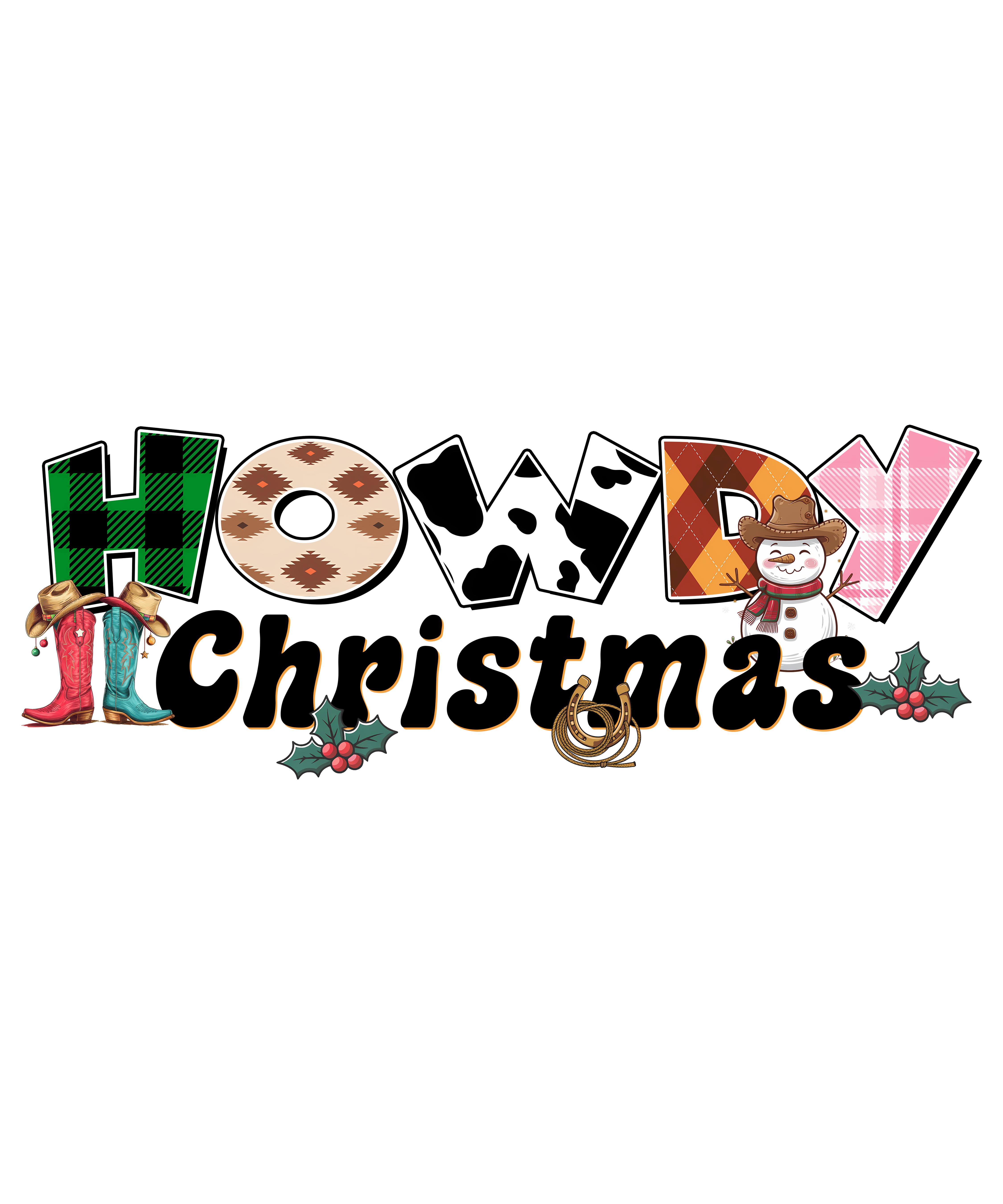 Patchwork Howdy Christmas