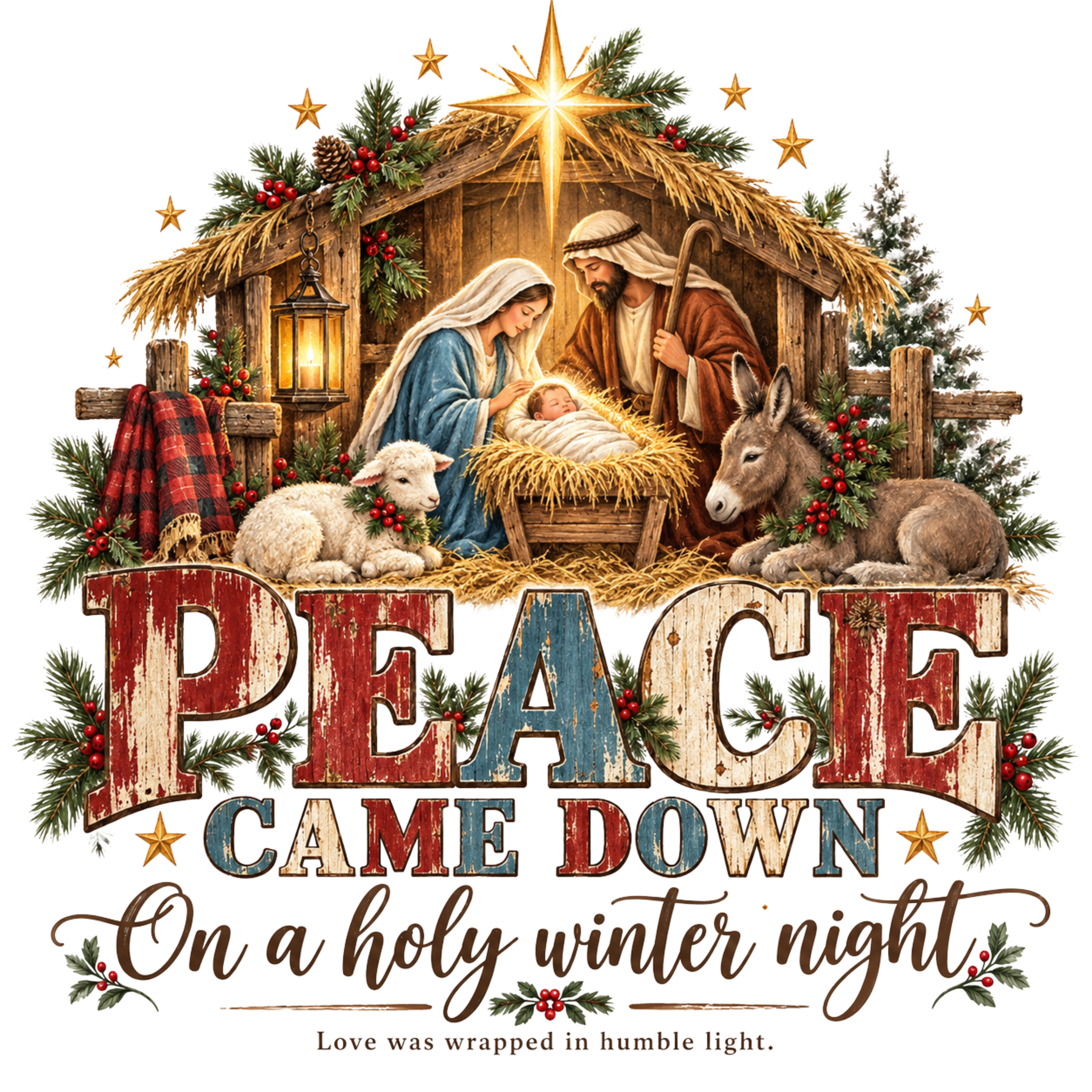 Peace Came Down Nativity