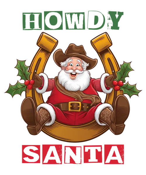 Howdy Santa Horseshoe