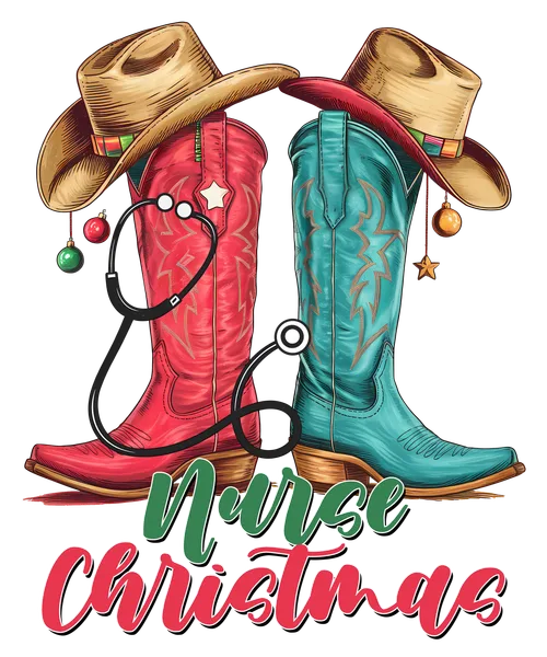 Merry Christmas Cowboy Boots