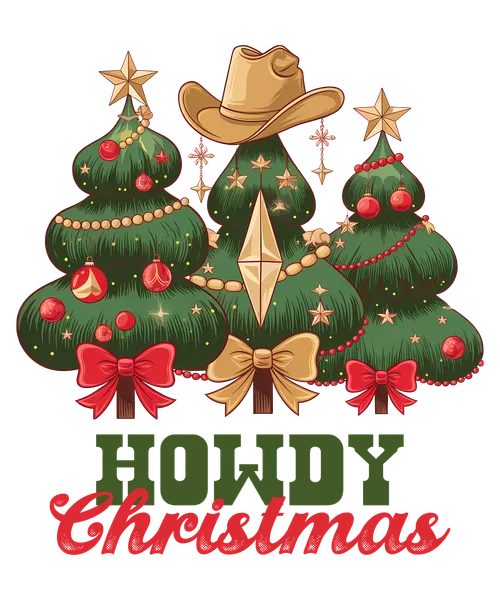 Western Holly Jolly Christmas Tree
