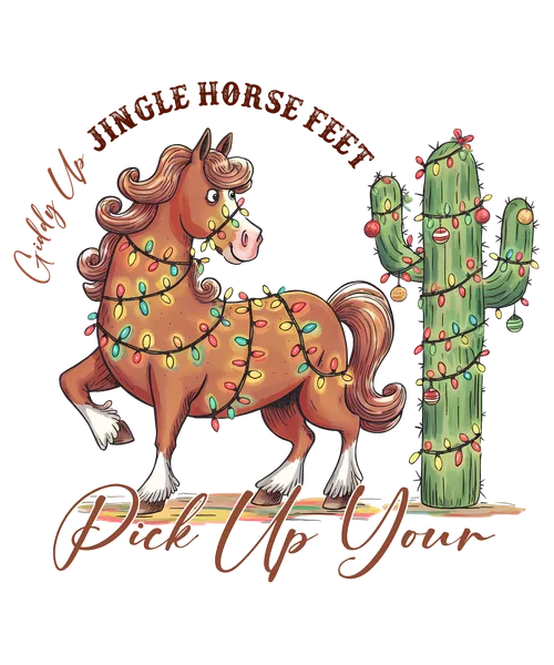Western Howdy Christmas Reindeer